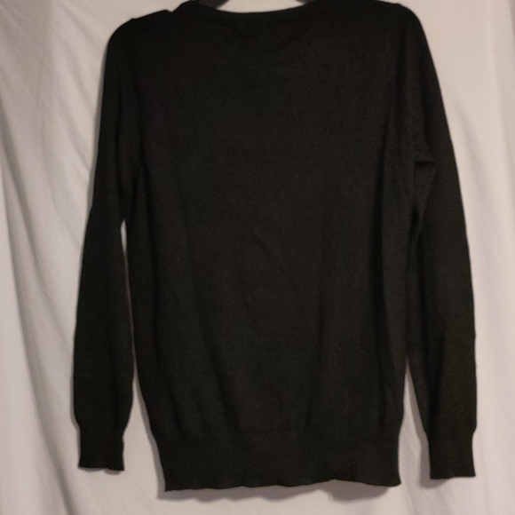 𝅺ROZ & ALI Black Long Sleeve Cardigan Sweater - Picture 2 of 6